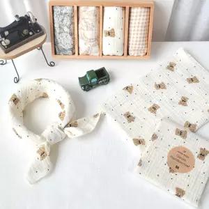 땀 흡수 여름 거즈 손수건 남성 여성 공용 빅사이즈 사계절 산후 목수건