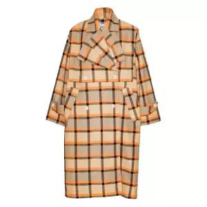 헨릭 빕스코브 체크 더블 브레스티드 트렌치 코트 AW25STUDM604 TP441632919