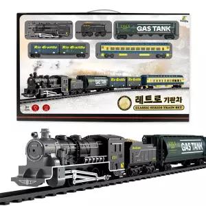 펜파 레트로 기관차 클래식 장난감 기차 놀이 세트