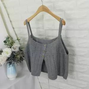 tcl_버튼트임뷔스티에VOT뷔스티에조끼 니트조끼 미니베스트 그물조끼 뜨게조끼