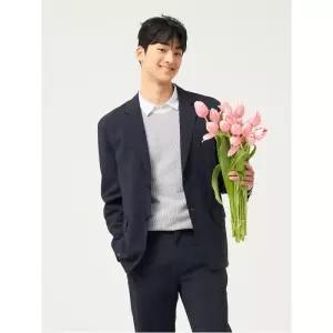 [빈폴멘] 젠틀테크 솔리드 셋업 재킷  애쉬 (BC5311C654)