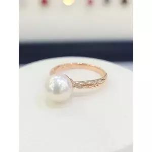 14k/18k 금 해수(아코야)진주 8mm 반지 B12GH1387-8mm