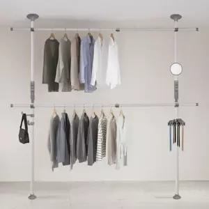 왕자 찐쎈 프리미엄 레버킹2단행거45mm 아이보리실버_1031