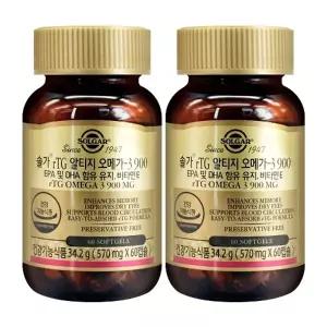 솔가 rTG알티지 오메가3 900 570mgX60캡슐X2개