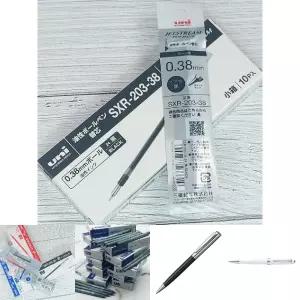 유니 제트스트림 EDGE 0.38mm 리필심 1다스(10개입)/볼펜/문구/용품/필기/사무/수성/펜/필기구/필기도구/팬
