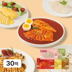 여우닭 스팀 슬라이스 닭가슴살 150g 혼합 30팩