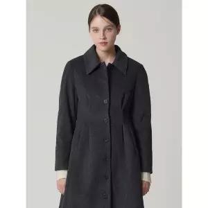 [하프클럽/오조크]울 캐시 블렌디드 테이퍼드 롱코트 (택가격 170000원)