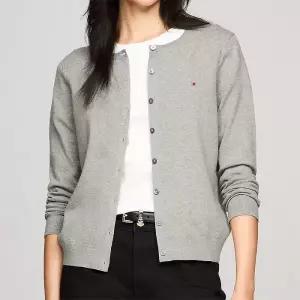 [해외직구] 타미 여성 라잇웨잇 버튼업 가디건 Grey Heather 783901