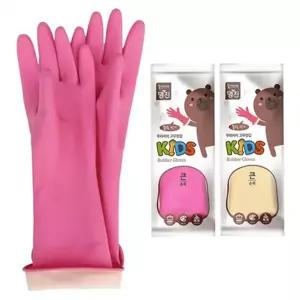 어린이 고무 장갑 천연 라텍스 유아 아동 고무 장갑 키즈 설거지 요리 위생 놀이 안전 빨래 주방