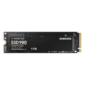 삼성 980 SSD 1TB PCle 3.0x4, NVMe M.2 2280, 내장 솔리드 스테이트 드라이브, PC, 노트북, 게임 등을 위한 스토리지, HMB 기술, 인텔리전트 터보라이트, 최대 3,500MB/s의 속도, MZ-V8V1T0B/AM