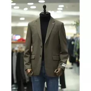 갤러리아 BON F/W 카키 45도 트윌 스판 슬림핏 캐주얼 재킷BN3FEA200