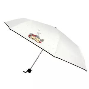 썸썸러뷰 3단 자동우산 UV 양산 우양산 아이보리 55cm