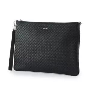 [롯데백화점]금강 금강 리갈 남성 메쉬 위빙 패턴 스트랩 클러치백 BAGBA0310MREGF1 블랙