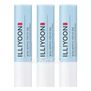 일리윤 세라마이드 무향 비건 립밤 3.2g 3개 속보습 시어버터 무색