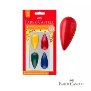 (파버카스텔) 드롭크레파스 3세이상용 4개입 120405 (WFFMMGP)