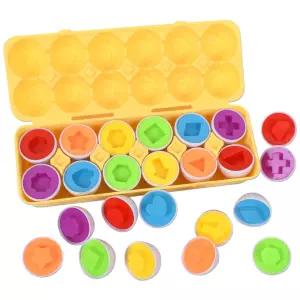 피팅에그 12구 도형 매칭에그 모양툴 모양찍기 피팅에그 달걀장난감 달걀놀이 도형놀이 모양맞추기/교구용