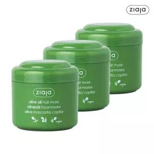 [유통기한 26.08.01] [15%+카드12%] 지아자 내추럴 올리브 헤어 마스크팩 200ml 3개