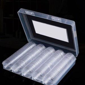 동전 수집 케이스 홀더 메달용 나무 전시 디펜서 선반