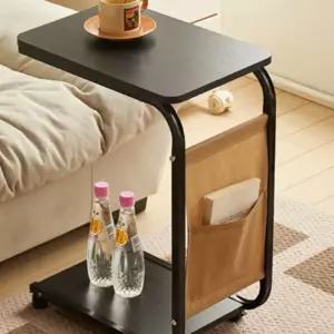 이동식 트롤리 사이드테이블 2단 협탁 소파테이블 침대 옆 미니 북트롤리 4색상