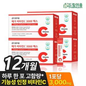 드림이음 메가 비타민C 3000 맥스 3g x 90포 4박스 12개월분