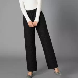 여성 로미홀리 겨울 팬츠 154 패딩바지 두꺼운 코튼 다운 솜 시보리 캐주얼 와이드