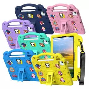 아이패드 애니멀비츠 에바폼 케이스 프로11/프로7세대/9세대/8세대/7세대/에어/미니/A16/M4/M5 어린이 유아 손잡이 어깨끈 스트랩 케이스