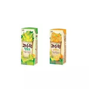 [NS홈쇼핑]과수원 청포도 190ml x 24개 + 오렌지 190ml x 24개[34923252]