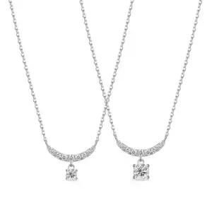 18k 루나 드롭 랩 다이아몬드 목걸이 1부)