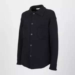 AURALEE COTTON LILY-YARN KNIT BLOUSON DARK NAVY A24SB01CL) 코튼 릴리얀 니트 블루종)