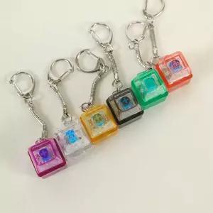 LED 1P 투명 딸깍이 키링 2000 랜덤 (907) 키캡