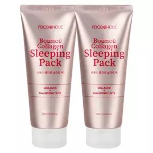 1+1 바운스 콜라겐 슬리핑 팩 200ml 수분크림 수면팩 물광