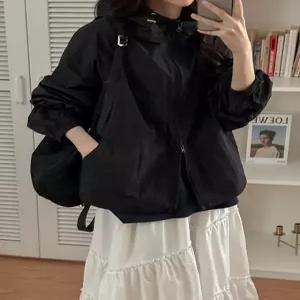 랜딩 데일리 투웨이 집업 후드 아노락 86008 빅사이즈 여성의류