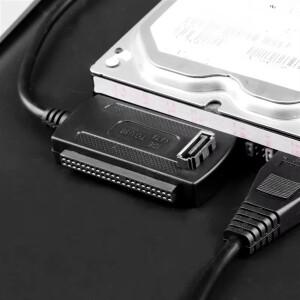 2.5 및 3.5인치 IDE SATA 인터페이스 하드 드라이브를 PC 노트북에 연결하는 USB 2.0 - 어댑터 케이블