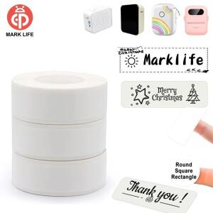 마크라이프 열전사 라벨지 접착식 스티커 롤 셀프 접착지 P15 P12 M1 P50 미니 소형 호환 휴대용 프린터용