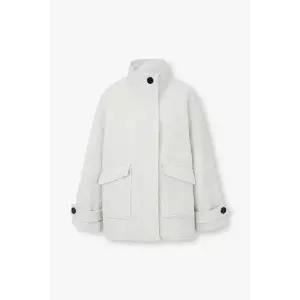 [VOV](본점)알파카 블렌드 하이넥 하프 코트 7155416005R