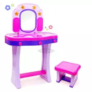 3세여아 핑크색 멜로디 화장대 의자세트 유아발달 어린이집 키카