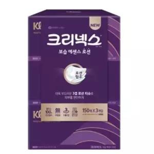쿨샵크리넥스 보습 에센스 로션각티슈 3겹 미용 갑