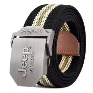 JEEPSPIRIT 캐주얼 스포츠 웨빙 벨트 BT0498 + 지프전용 케이스 세트+팔찌