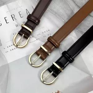 여자 가죽 벨트 데일리 심플 허리띠 여성 가죽 벨트 원피스 악세사리 청바지 캐주얼 합성 정장 고급