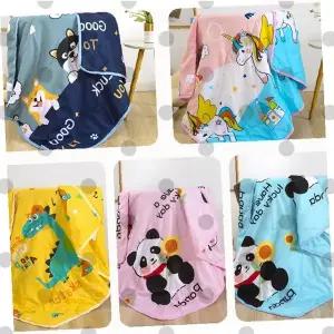 어린이 낮잠 침구 세트 동물 캐릭터 프린팅 패턴 사계절 경량 이불 유치원 보육