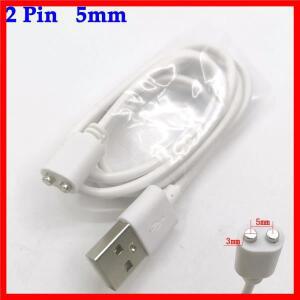 2 핀 자기 충전 케이블 5mm 중심 간격 자석 Suctio 미용 기기 스마트 장치 용 USB 전원 충전기