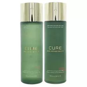 김정문알로에 큐어 하이드라 수딩 토너 + 에멀젼 각 130ml