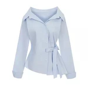 [페이지플린] 사이드스트랩오프숄더셔츠_P6ASH019A