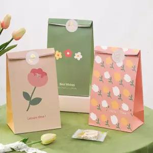 플라워 페이퍼백 디자인봉투 6장 세트 답례품포장 선물봉투 포장봉투