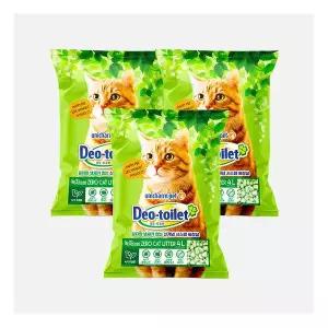 3개세트 LG유니참 데오토일렛 녹차함유 소취항균 모래 4L 고양이 220975