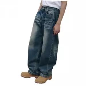 [4월 17일 배송] 어널러코드 ANOLORCODE 엠보워싱 데님팬츠 (그린블루) 275595