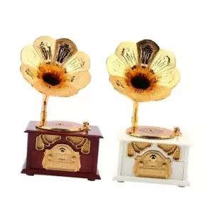 엔틱 나팔 축음기 뮤직박스 오르골