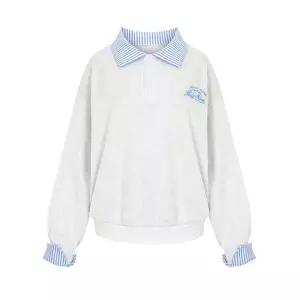 [페이지플린] 스트라이프카라버튼맨투맨_P6ATS020A