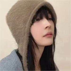 방한 털벙거지 귀도리모자 비니 겨울 여자 귀달이모자