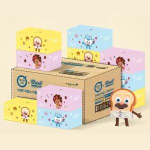 깨끗한나라 브레드이발소 미용티슈 180매 12입 각티슈